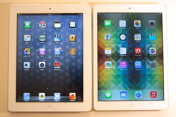 iPad Air vs iPad de tercera generación